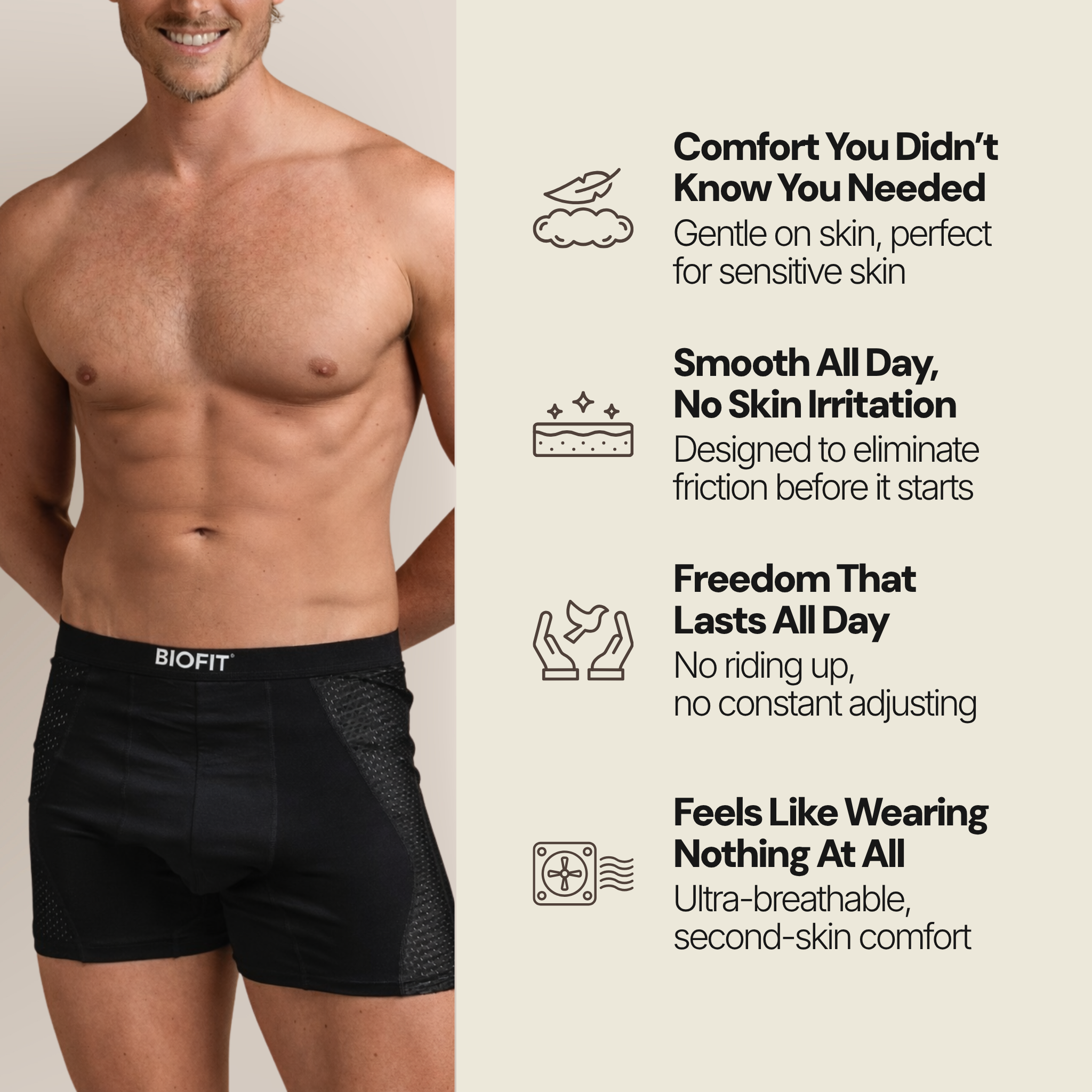 BIOFIT® Origins Boxers Black