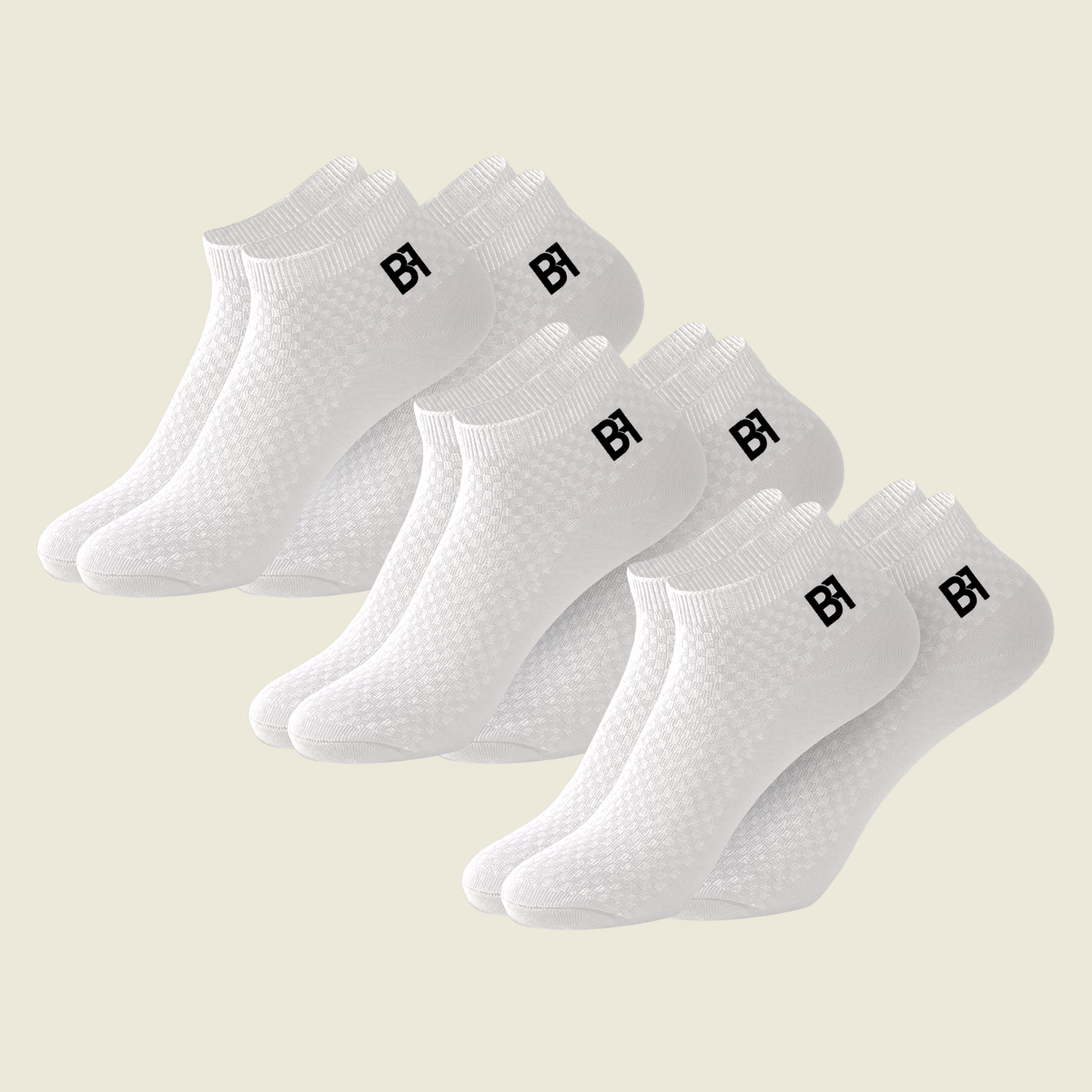 BIOFIT Bamboo Socks – The All White 6