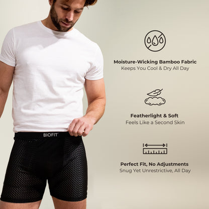 Lot de 5 boxers en bambou BIOFIT® multicolores | + 5 GRATUITS