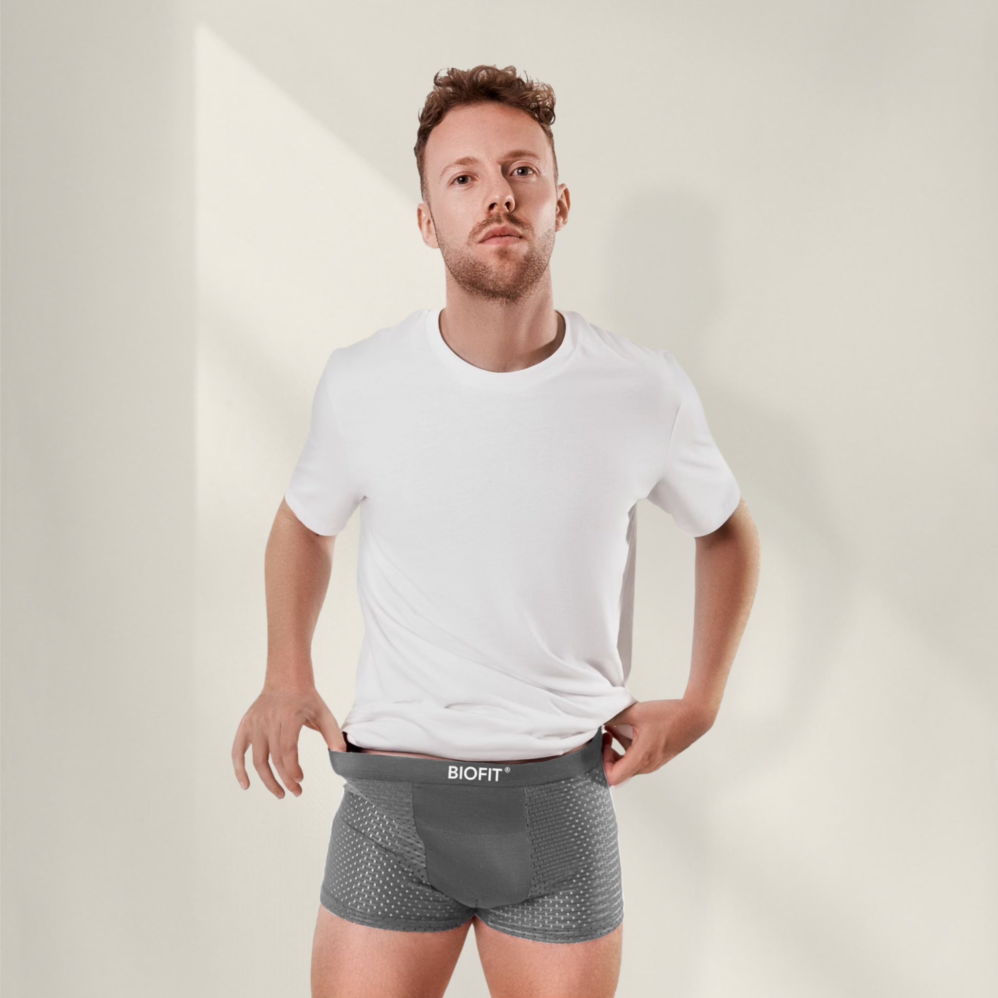 Boxer en bambou BIOFIT® Gris